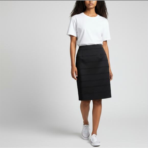 Trina Turk Black Size 6 Midi Skirt - Picture 1 of 6